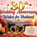 30th Wedding Anniversary Wishes for Husband