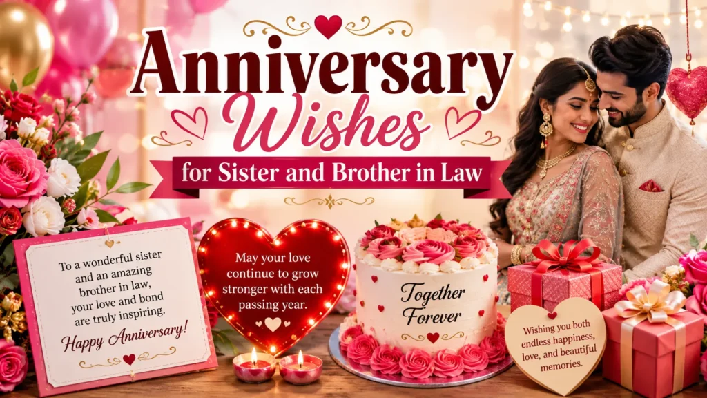 Anniversary Wishes for Sister and Brother in Law