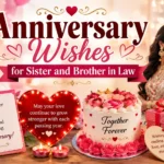 Anniversary Wishes for Sister and Brother in Law