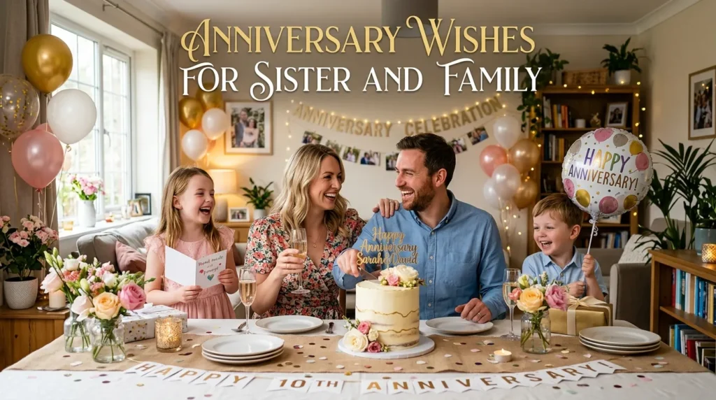  Anniversary Wishes for Sister and Family