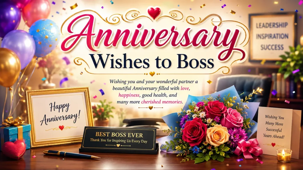 Anniversary Wishes to Boss