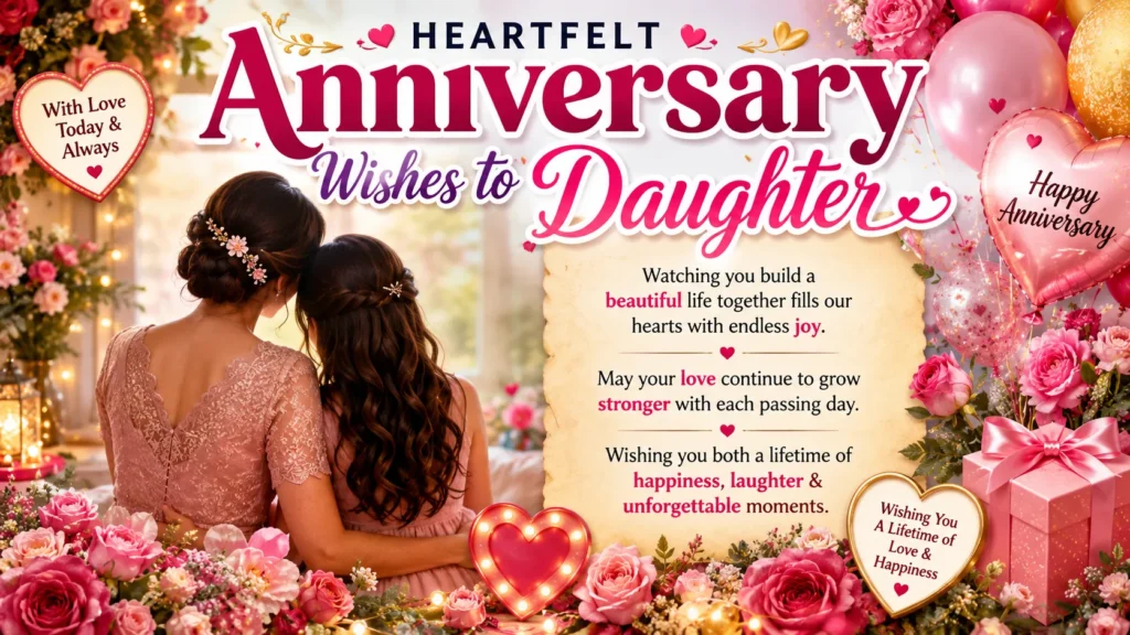 Anniversary Wishes to Daughter