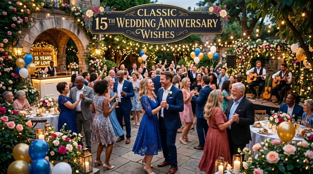 Classic 15th Wedding Anniversary Wishes