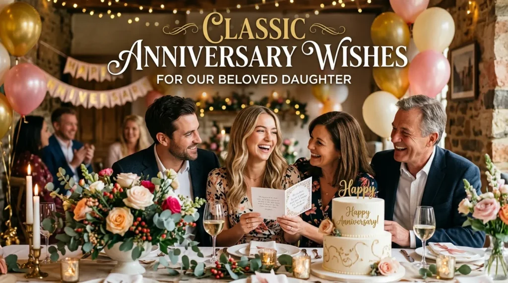  Classic Anniversary Wishes for Daughter