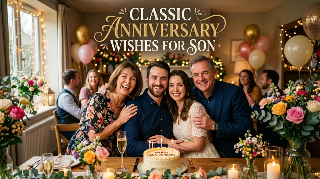 Classic Anniversary Wishes for Son