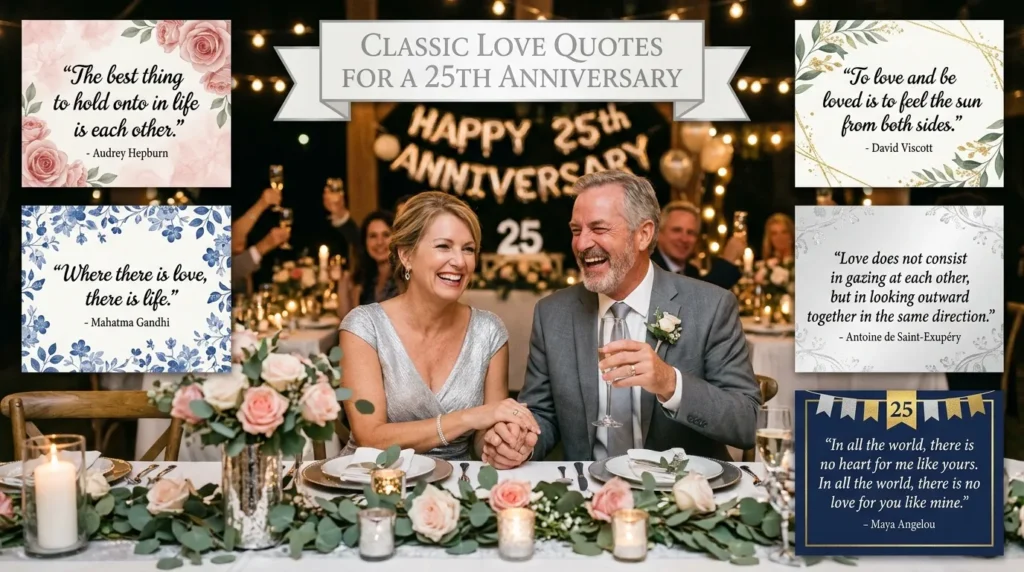  Classic Love Quotes for a 25th Anniversary