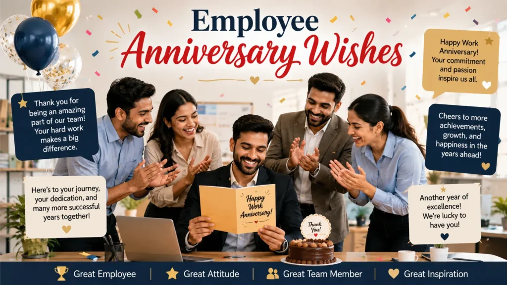 Employee Anniversary Wishes