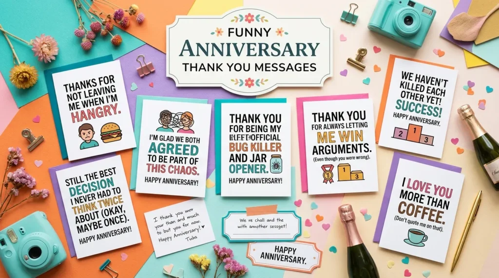 Funny Anniversary Thank You Messages