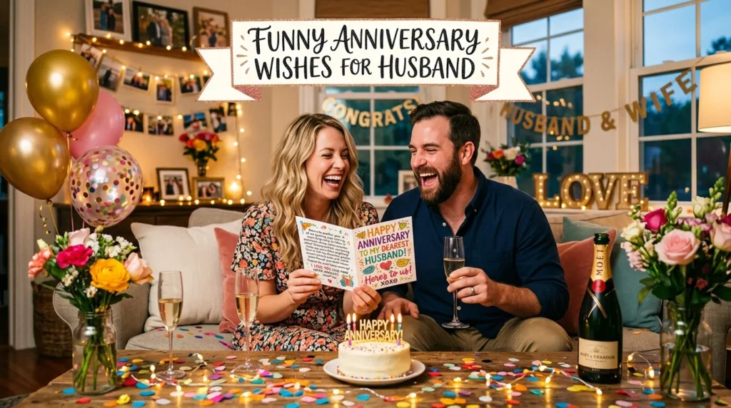  Funny Anniversary Wishes for Husband
