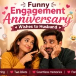 Funny Engagement Anniversary Wishes to Husband