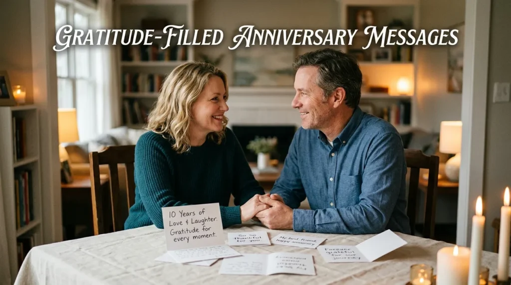 Gratitude-Filled Anniversary Messages
