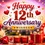 Happy 12th Anniversary Wishes