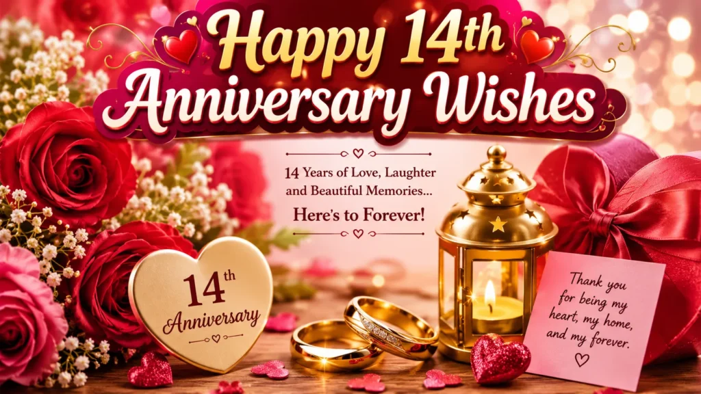 Happy 14th Anniversary Wishes