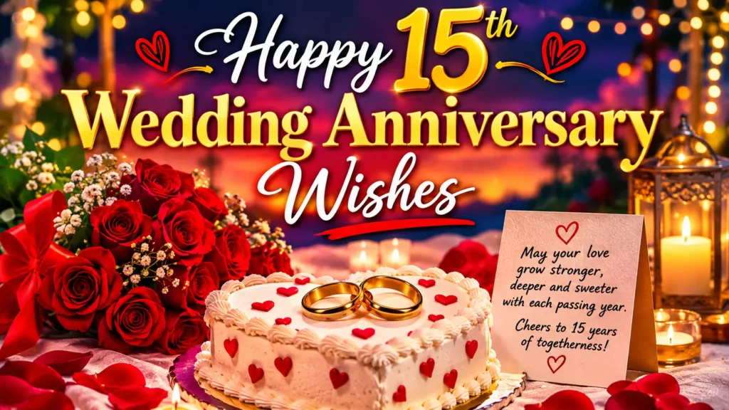 Happy 15th Wedding Anniversary Wishes