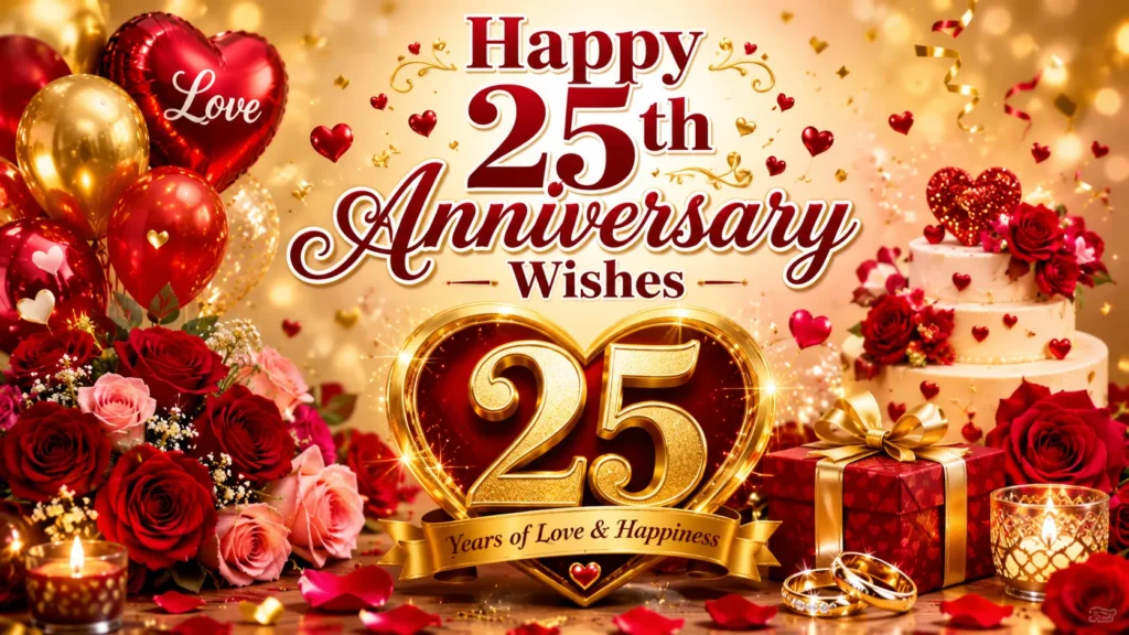Happy 25th Anniversary Wishes