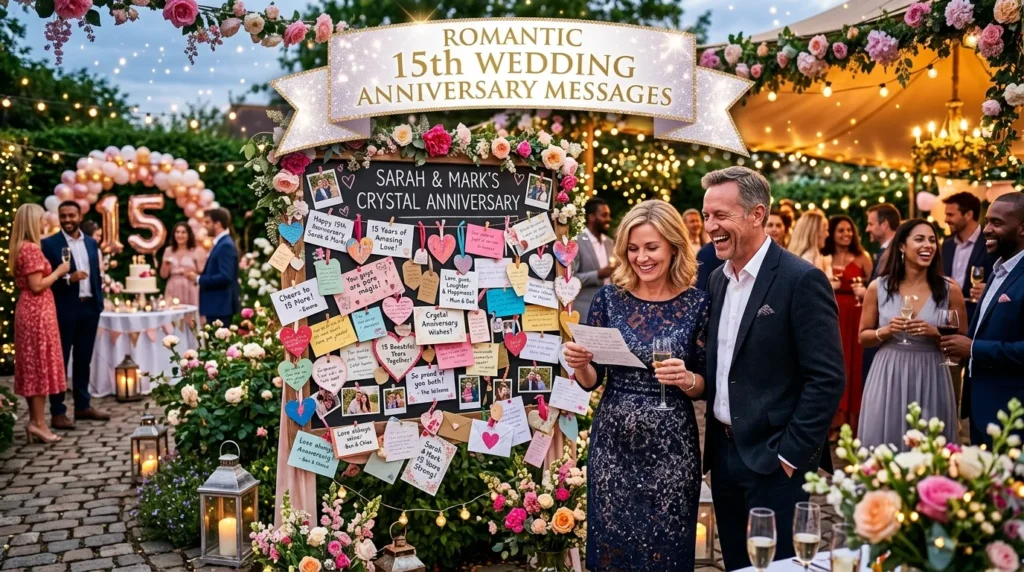 Romantic 15th Wedding Anniversary Messages