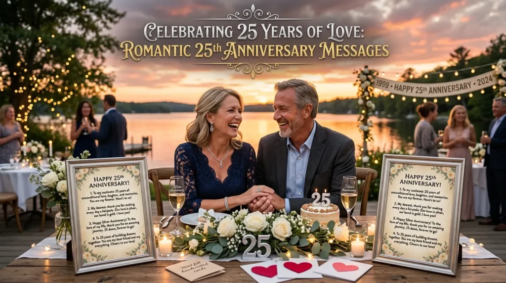Romantic 25th Anniversary Messages