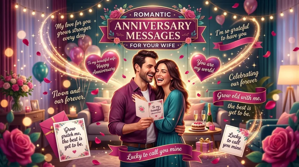 Romantic Anniversary Messages for Your Wife