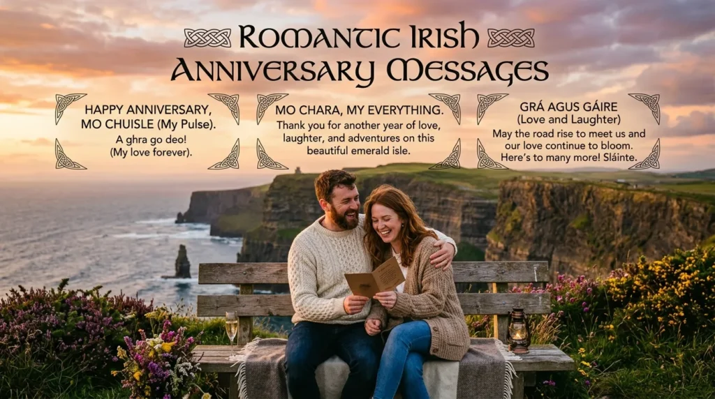 Romantic Irish Anniversary Messages