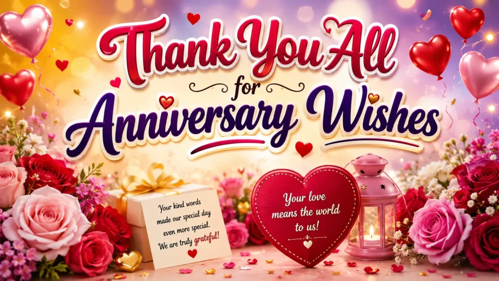 Thank You All for Anniversary Wishes