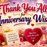 Thank You All for Anniversary Wishes