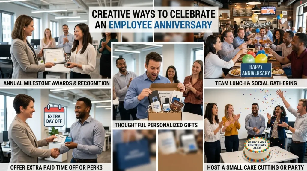 Ways to Celebrate an Employee Anniversary