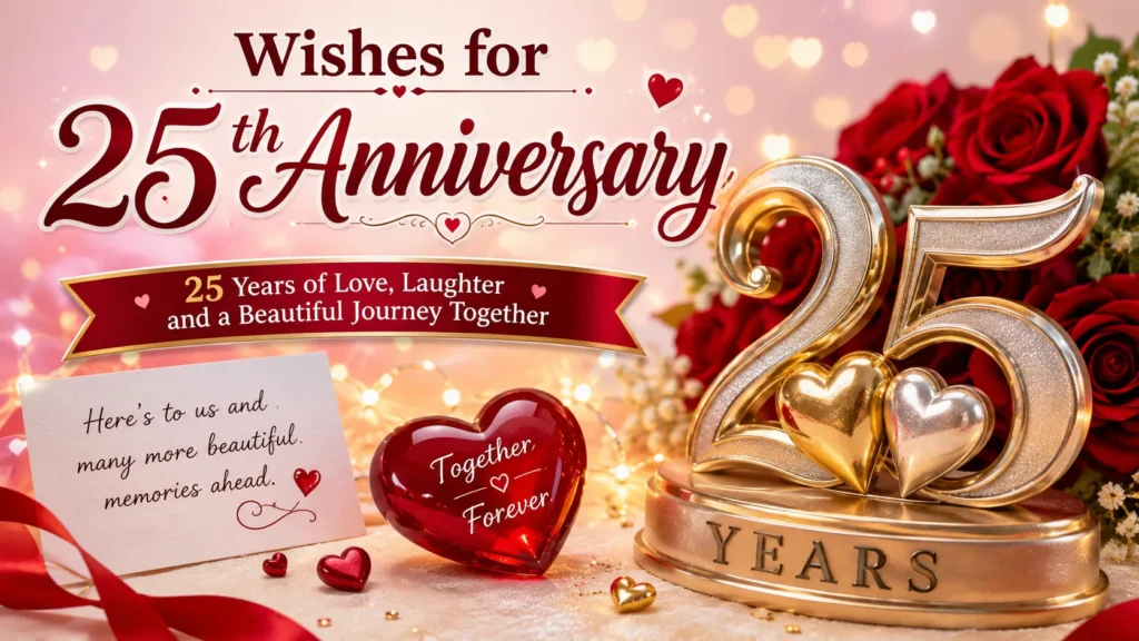 Wishes for 25th Anniversary