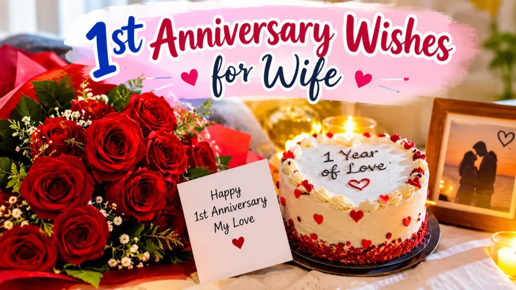 1st Anniversary Wishes for Wife