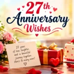 27th Anniversary Wishes