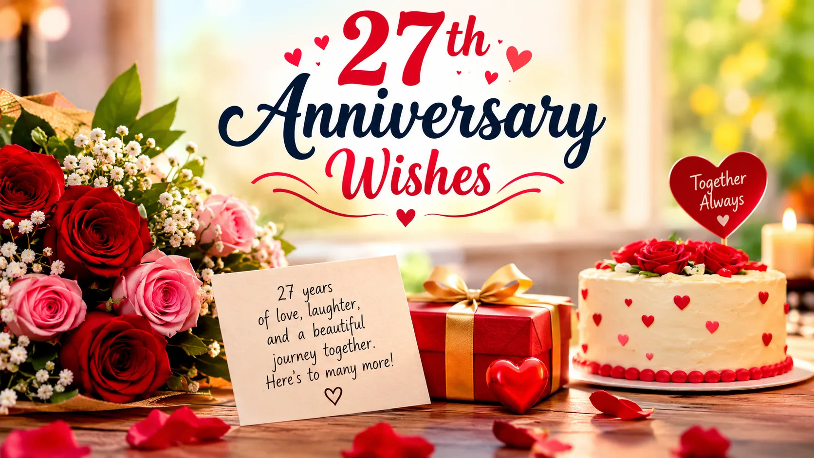27th Anniversary Wishes