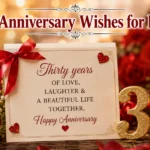 30th Anniversary Wishes for Husband