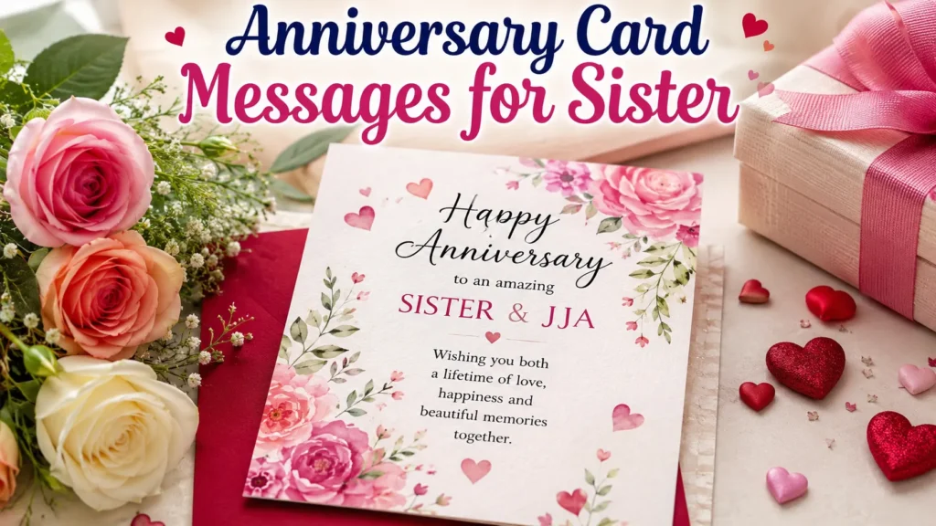 Anniversary Card Messages for Sister