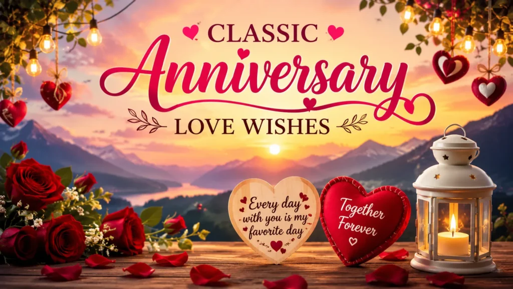  Classic Anniversary Love Wishes
