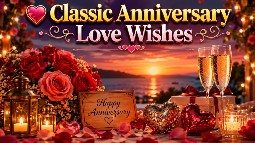 Classic Anniversary Love Wishes