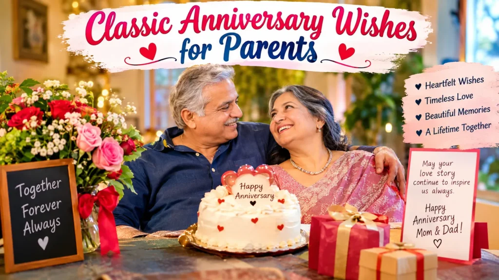  Classic Anniversary Wishes for Parents