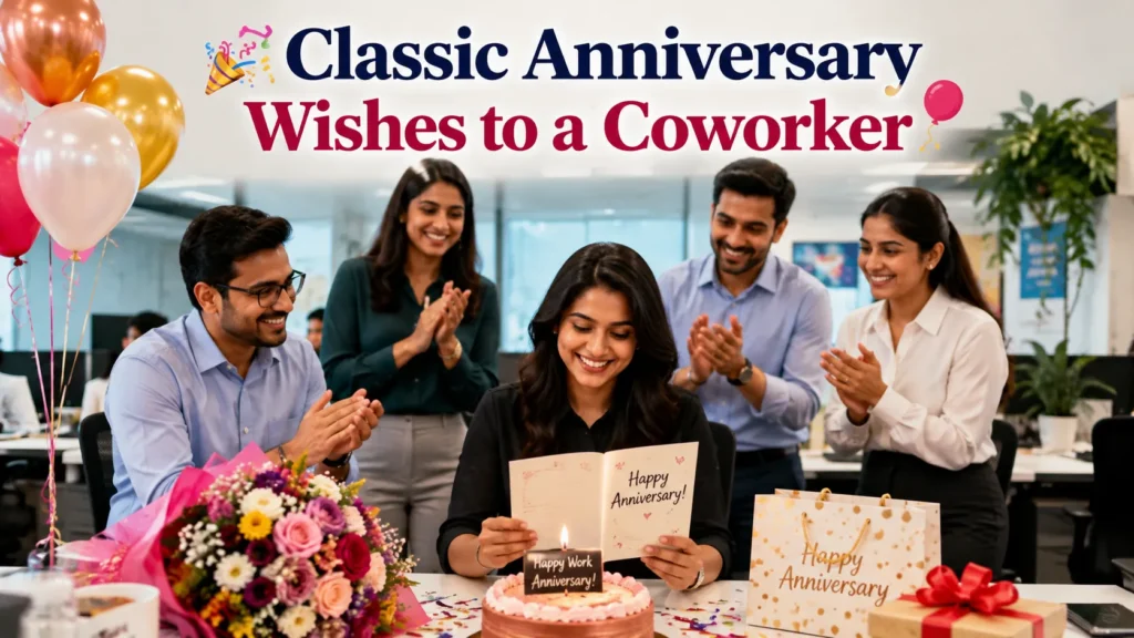  Classic Anniversary Wishes to a Coworker