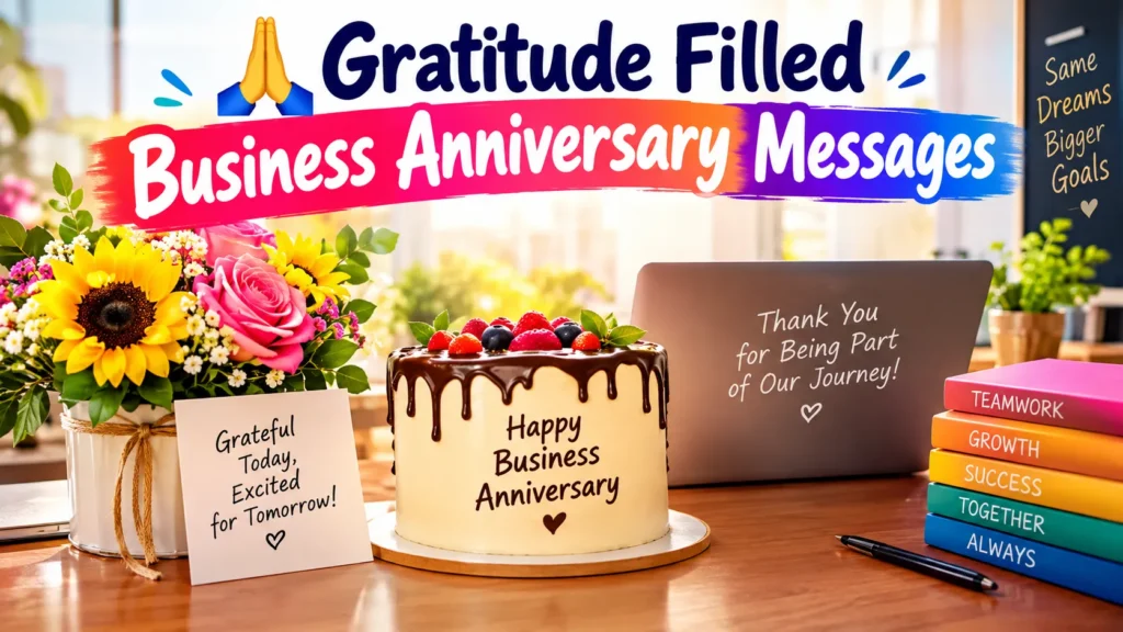  Gratitude Filled Business Anniversary Messages
