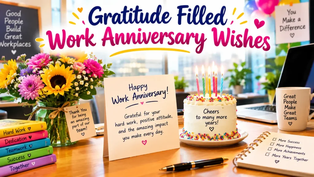  Gratitude Filled Work Anniversary Wishes