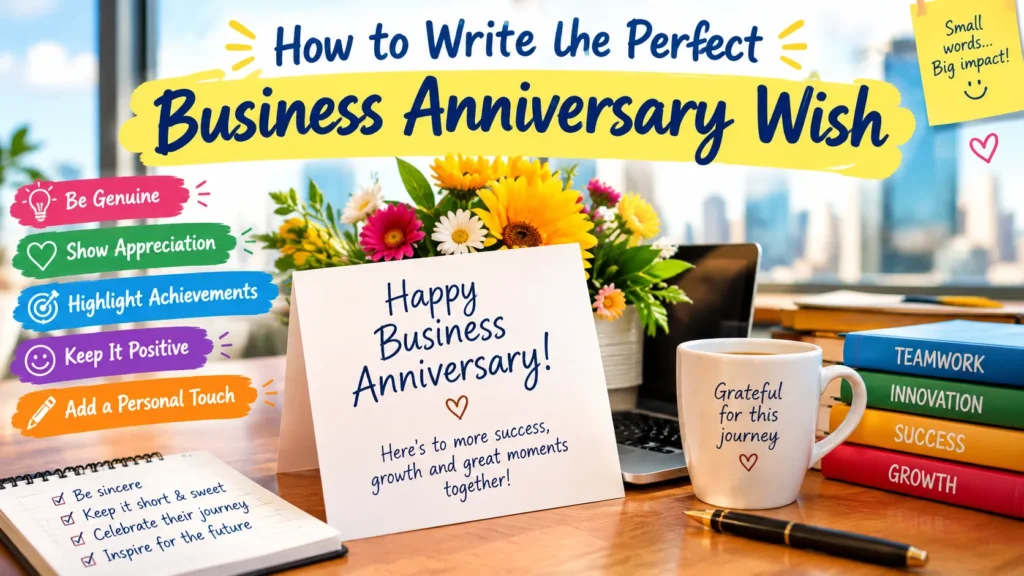 🌟 How to Write the Perfect Business Anniversary Wish