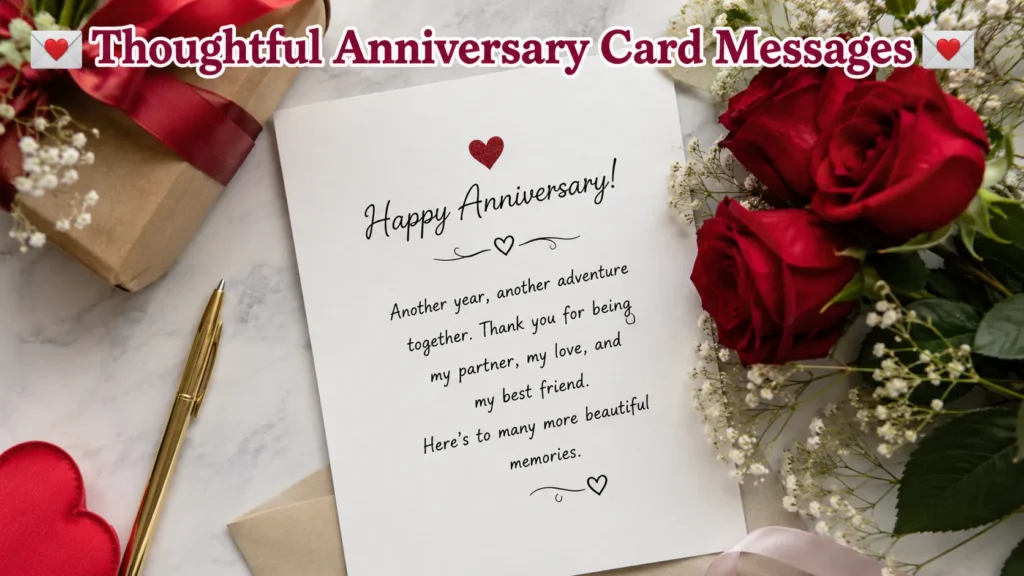 Thoughtful Anniversary Card Messages