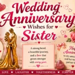 Wedding Anniversary Wishes for Sister