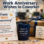 Work Anniversary Wishes to Coworker